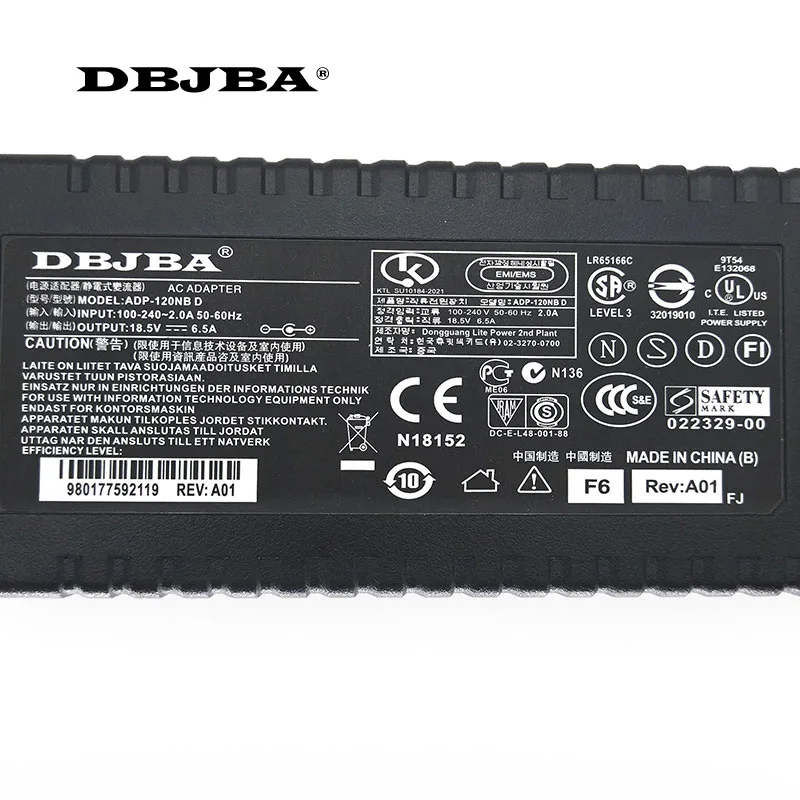 Блок питания зарядное устройство 18 5 В 6 5a 120 Вт для HP HDX HDX18 HDX18t Pavilion DV6 DV7 DV8 ac адаптер