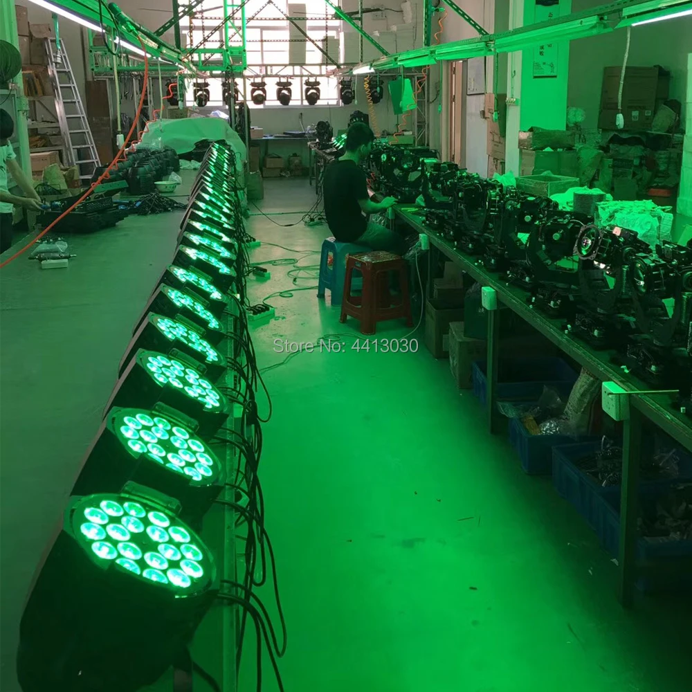 Кейс светодиодный с 4 шт. LED Par может 18x12 Вт RGBW освещение сценическое для дискотеки