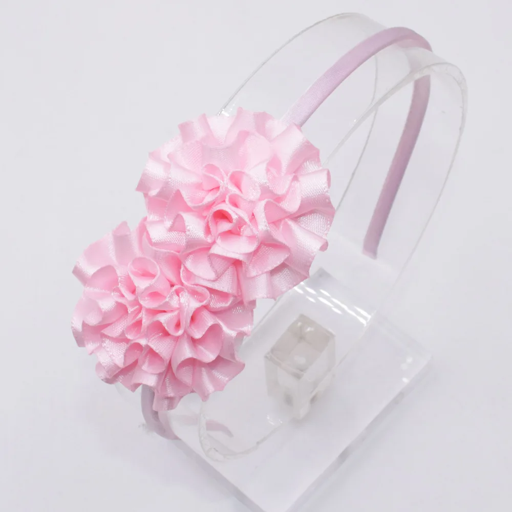 Повязка для волос с цветочным принтом женщин милый Шелковый бант ленты Детские