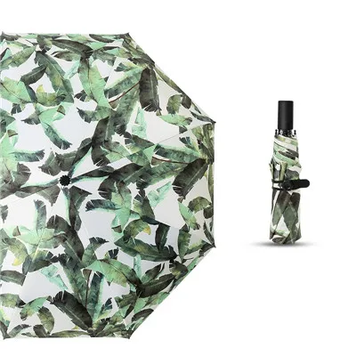 A Зонт от солнца в виде листьев банана, цветов, мини солнцезащитный Зонт с защитой от ультрафиолетового излучения, Карманный Зонт, Зонт от дождя для женщин и мужчин, портативный светильник, зонт для путешествий - Цвет: A