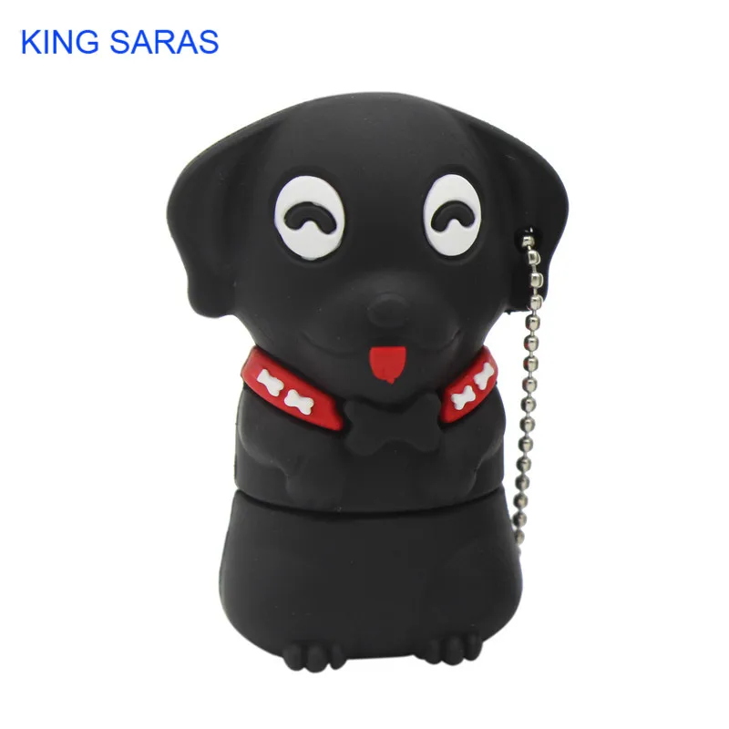 KING SARAS 64GB new model cartoon dog usb flash drive 2.0 4GB 8GB 16GB 32GB pendrive gift U disk | Компьютеры и офис