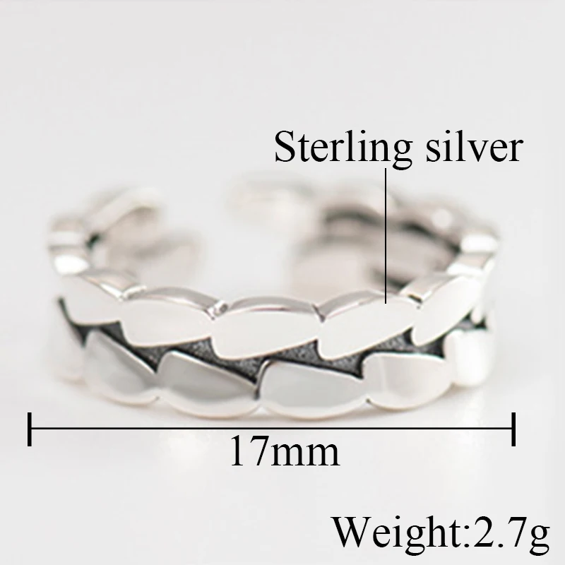 925 пробы серебряные ювелирные изделия геометрическое кольцо неправильной формы
