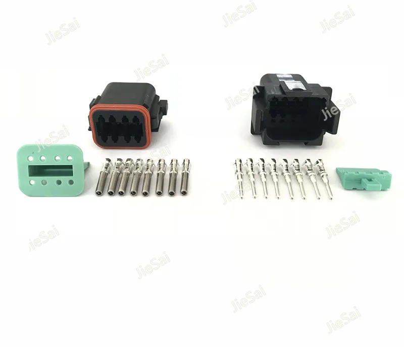 8 Pin DT04 8P DT06 8S черный DT серии автомобильный водонепроницаемый Deutsch разъем Женский