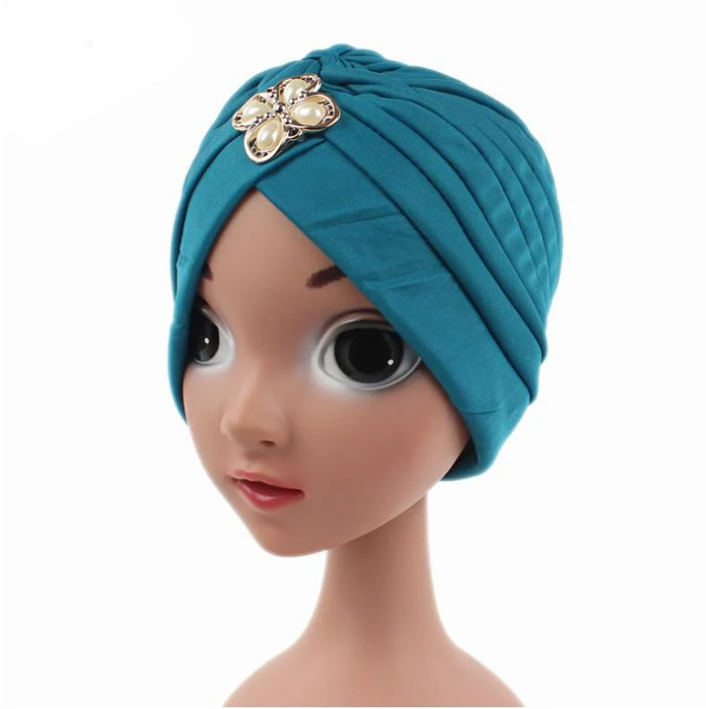 Новинка 2017 года шапка для девочек в индийском стиле тюрбан малышей с