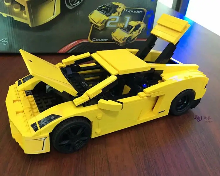 Конструктор 011 Gallardo LP 560 4 1069 технические блоки 8169 экшн фигурки наклейки