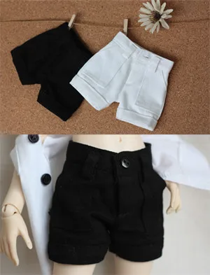 

BJD doll shorts black white cool little boy short style for 1/3 1/4 BJD SD doll accessories