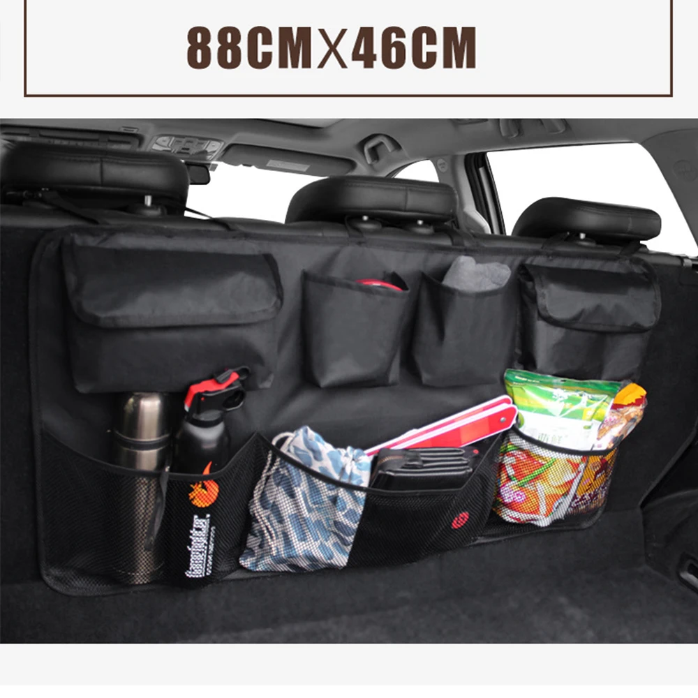 Автомобильный багажник на заднее сиденье сумка для хранения универсальный