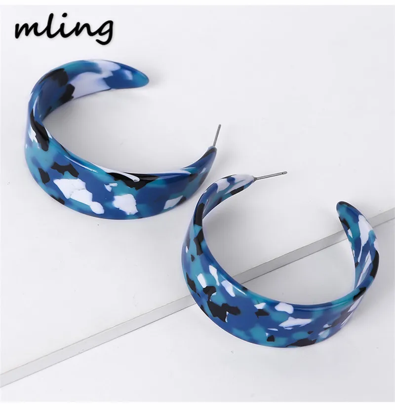 2019 зерна леопарда панцирь черепахи большой крюк акрил серьги капельки серьга