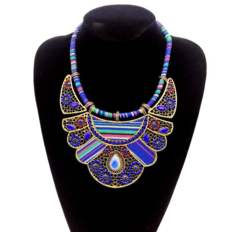 Kz-35 женское модное этническое ожерелье ожерелья и подвески boho maxi колье большой