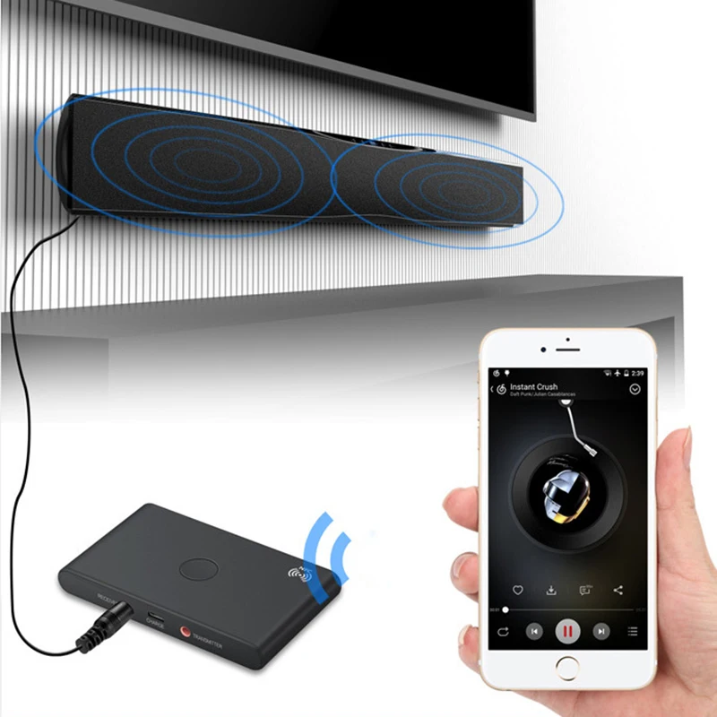 Беспроводной адаптер TX6 2 в 1 Bluetooth 4 ресивер NFC передатчик музыкальный аудио на