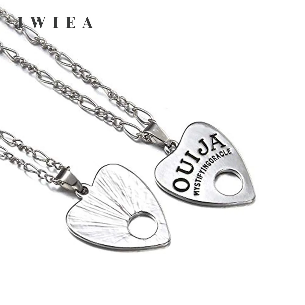 Ouija Planchette ожерелье кулон Wicca ведьмак штат для мужчин Т образное длинное сердце