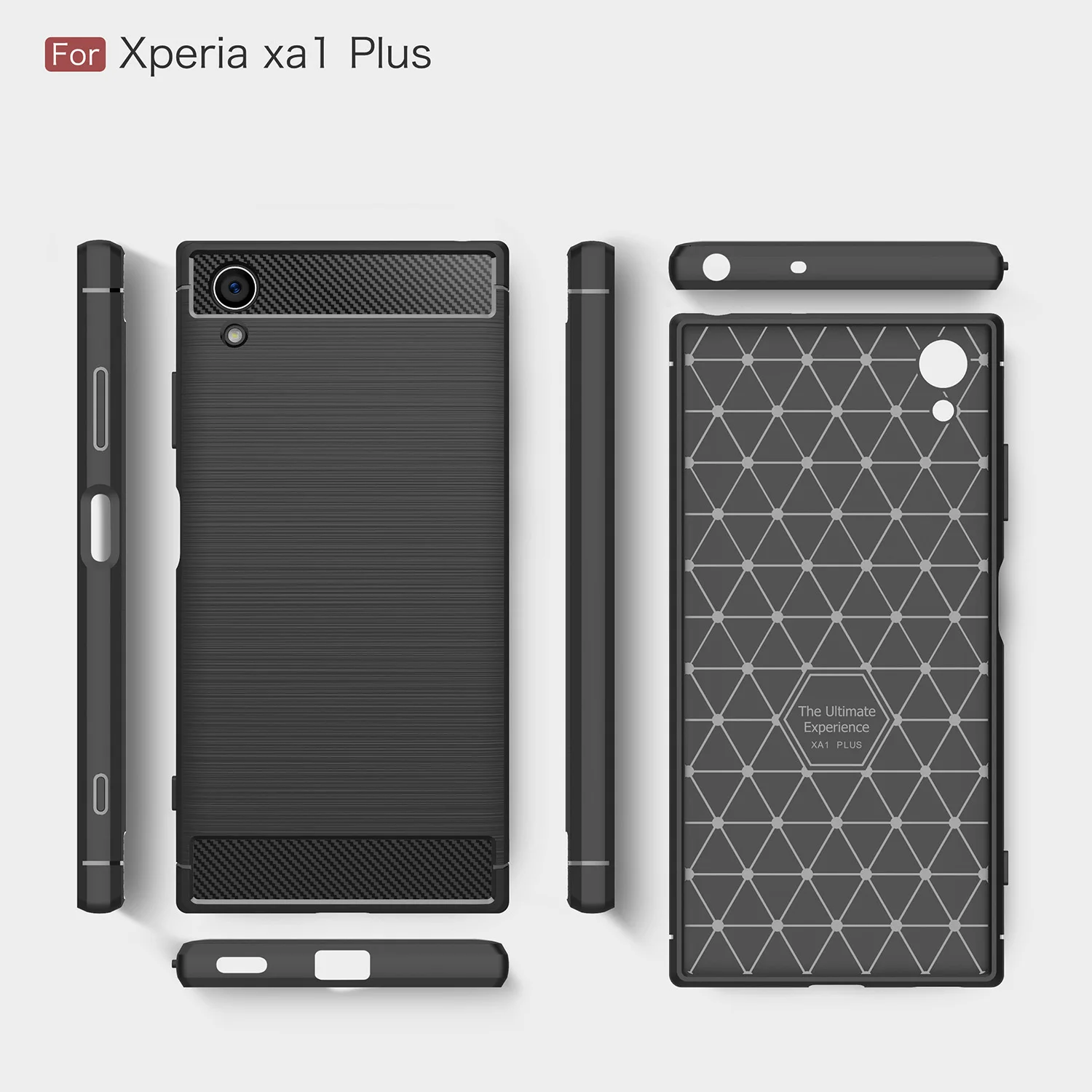 Чехол для телефона sony Xperia XA1 Plus XA1plus для sony XA 1 PLUS G3426 G3423 G3416 G3412 G3421 матовый Силиконовый чехол из углеродного волокна