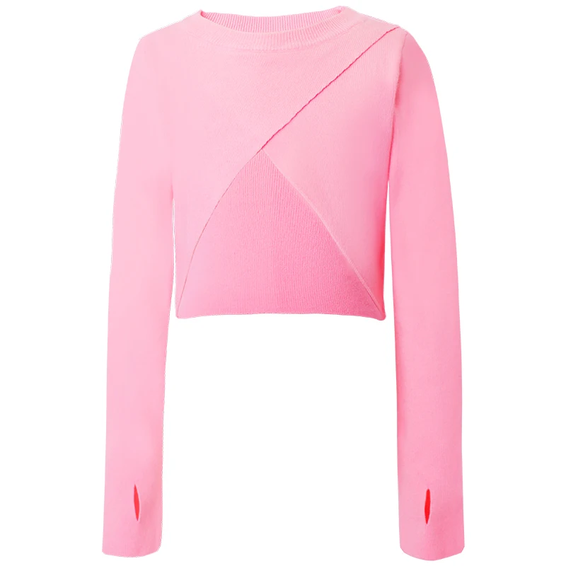 

Soft Ballet Coat Girls Knitted Dance Leotards Sweater Warm Winter Ballet Crossover For Children