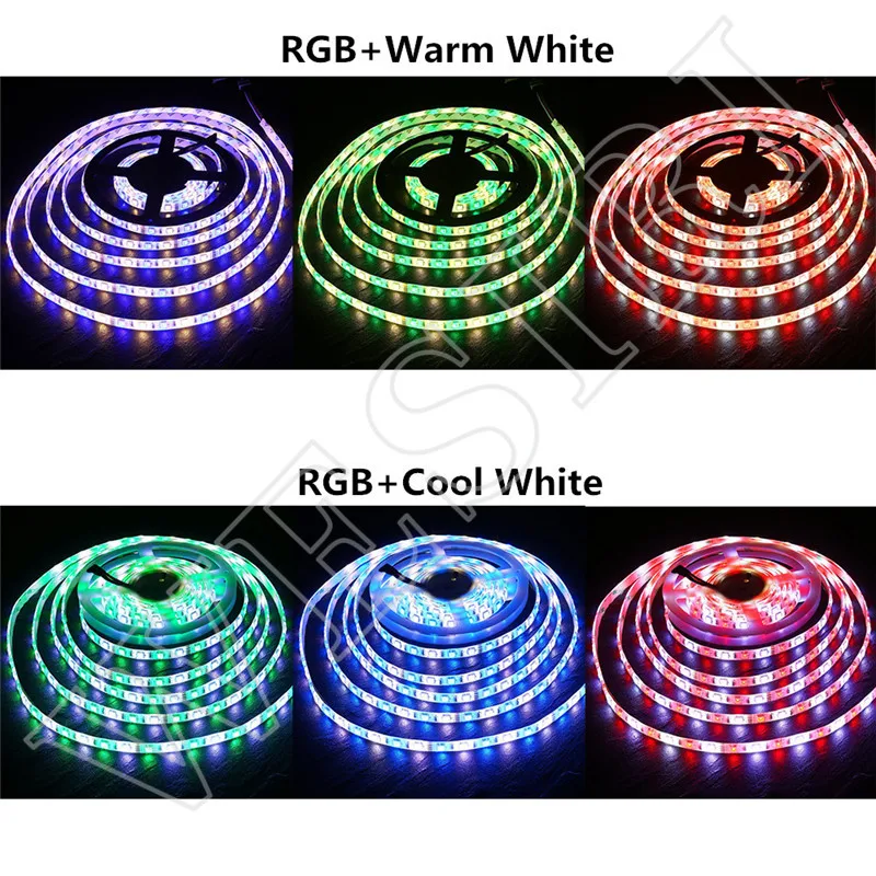 Комплект светодиодных лент 5 м 10 20 30 12 В RGB RGBW водонепроницаемые IP65 300 светодиодов