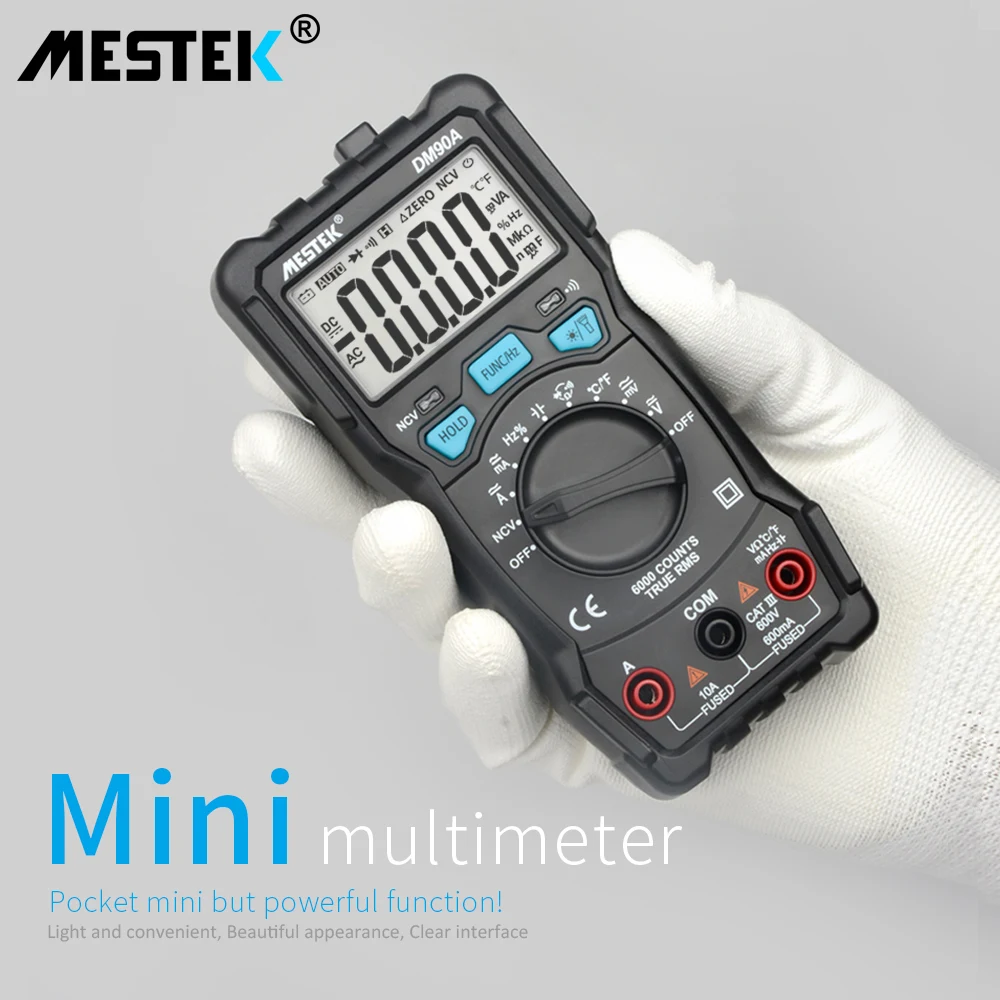 Интеллектуальный мультиметр MESTEK DM90A/DM90S Высокоскоростной автоматический смарт с