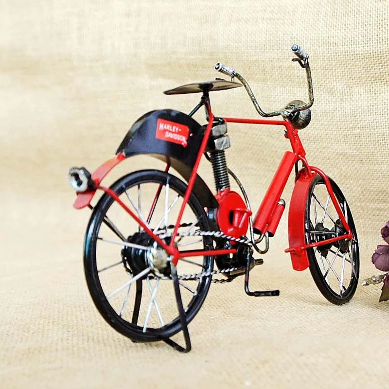 Винтажная модель старинного велосипеда винтажная настольные украшения