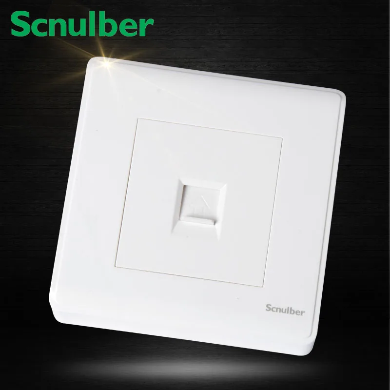 86 мм Белый поверхностный монтируемый RJ11 телефонный настенный выключатель