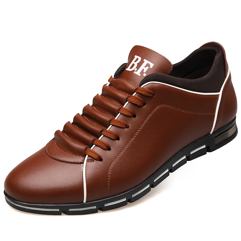 New PU Leather Men Casual Shoes 2018 Spring Autumn Fashion For Male Footwear Plus Size 45 46 47 48 HX178 | Обувь