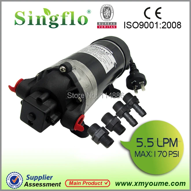 Singflo DP-160M 220 В переменного тока 5.5LPM 160Psi 0.55A высокого давления мойки туфли на