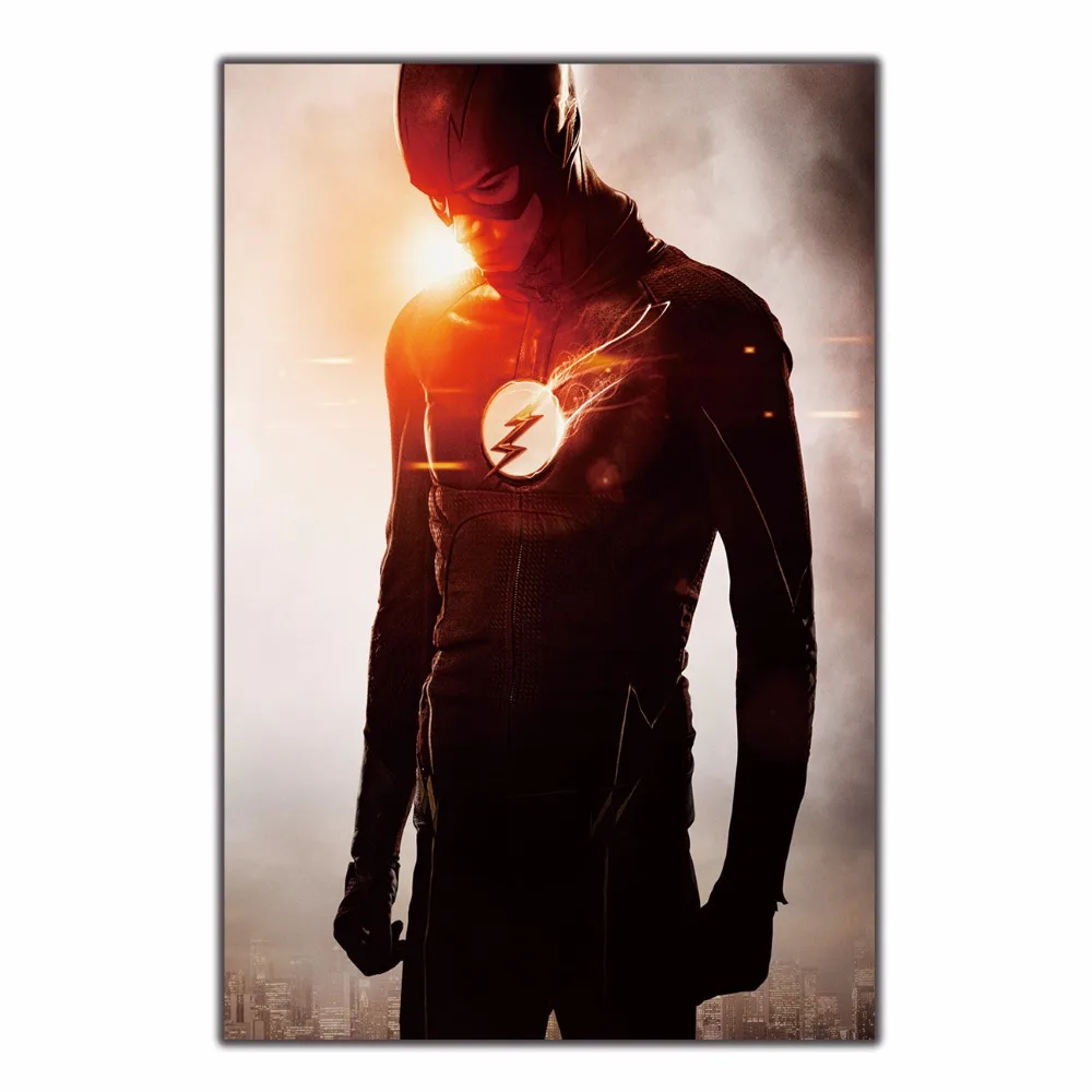 Новый сезон 4 американская ТВ серия The Flash художественный Шелковый плакат печать