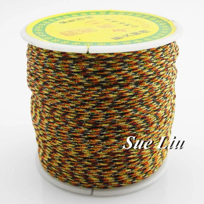 Буддистский шнур 0 8 мм 5 цветов в ассортименте 80 м/катушка #572|8mm cord|cord 8mmspools 8mm |