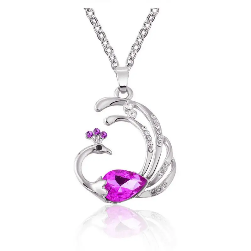 Ожерелье AAAA + с кулоном в виде феникса из австрийского хрусталя модные ювелирные