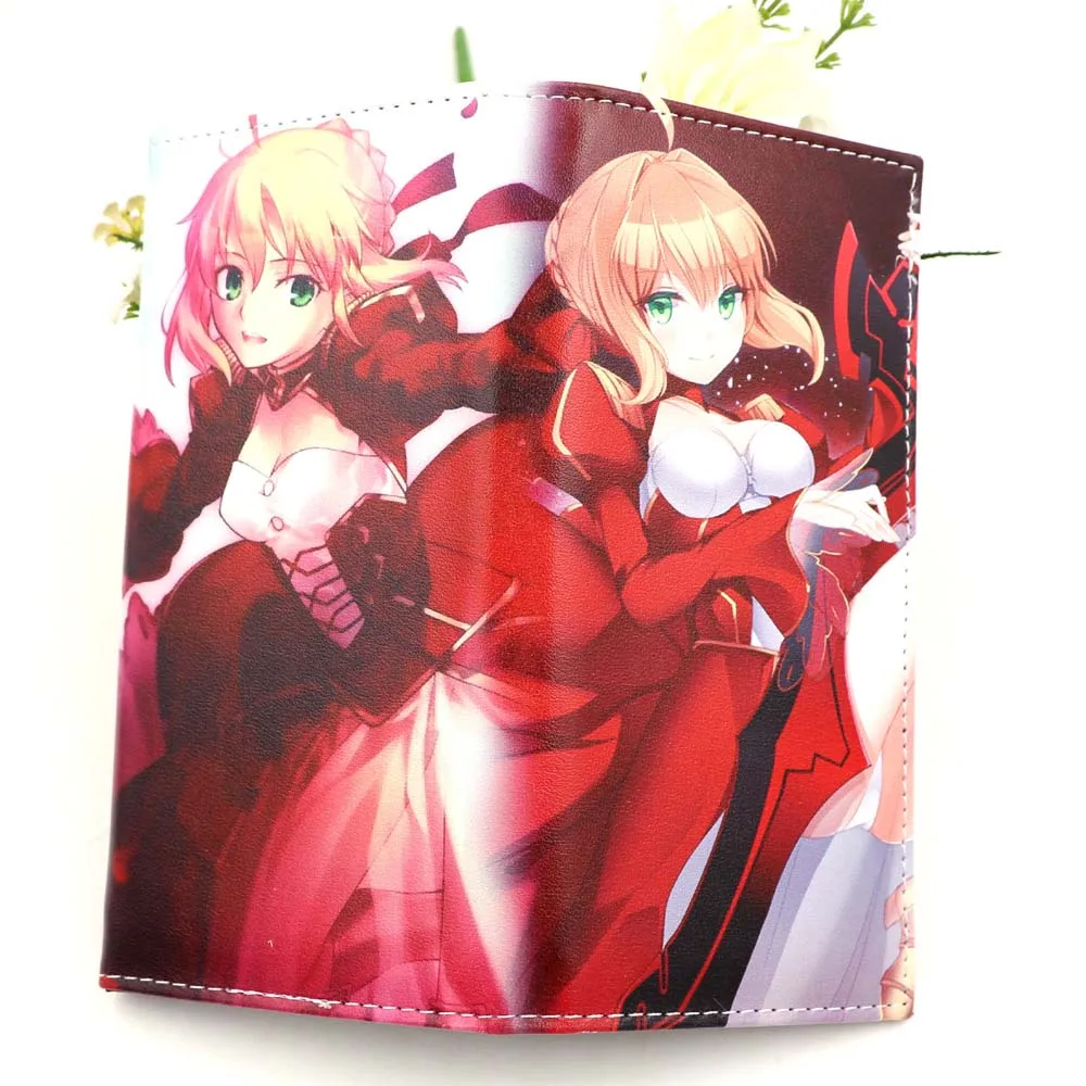 Fate Stay Night B Цветной Длинный кошелек Fate Stay Night с рисунком аниме, многофункциональный держатель для карт, кошелек с внутренним карманом на молнии - Цвет: Fate Stay Night B