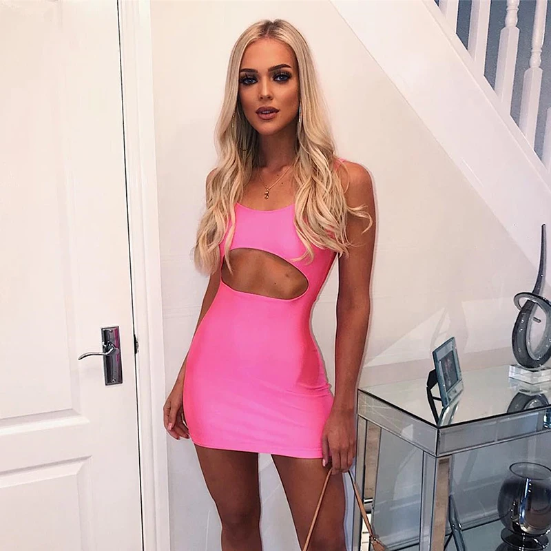 Новое Двухслойное атласное женское платье Vestido сексуальное с глубоким вырезом