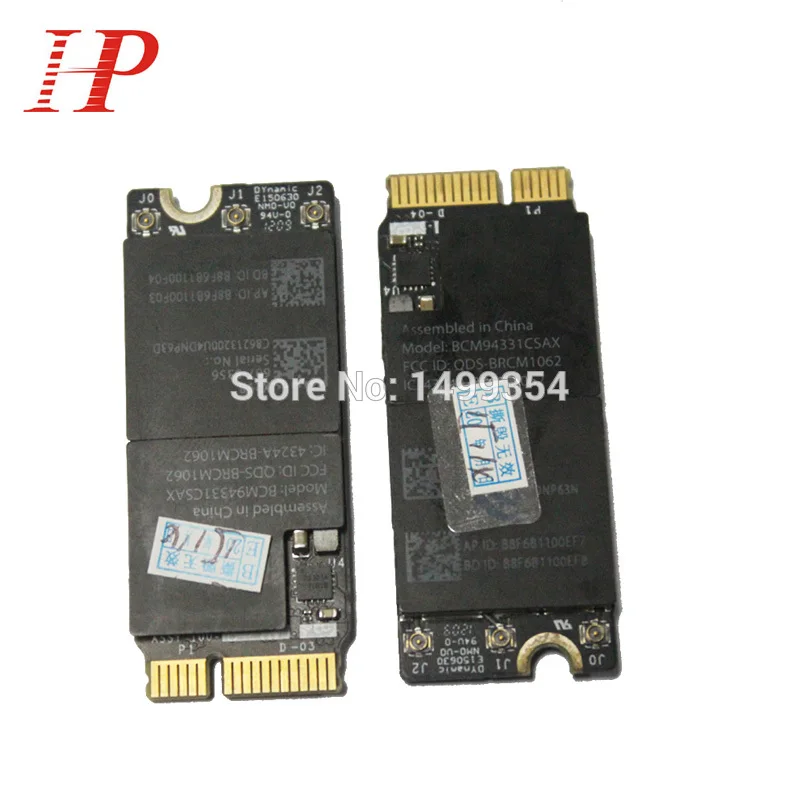 Оригинальная сетевая карта для Apple Macbook Retina 15 дюймов A1398 Bluetooth 4 0 Wi Fi BCM94331CSAX 100 Мб 2012