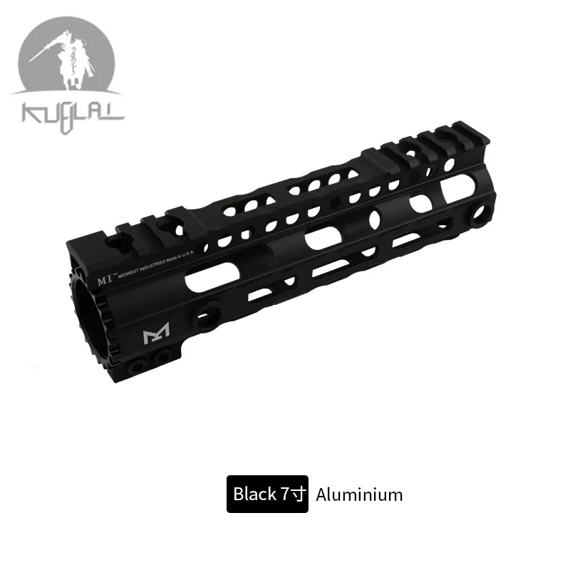 MI 7 inch Black Водяной пистолет ультра легкий свободный поплавок MI Handguard Тактический маленький база для рейки Forend крепление M-LOK страйкбол AEG - Цвет: MI 7 inch Black
