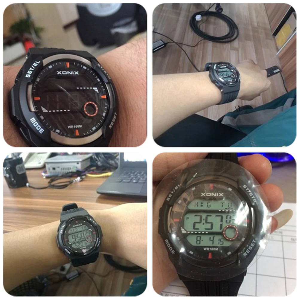 Роскошные Брендовые мужские часы серебристые многофункциональные модные