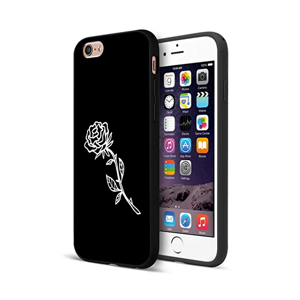12063 Черный чехол ТПУ для iphone 5 5s se 6 6s 7 8 plus x 10 чехол силиконовый чехол для iphone XR XS 11 pro MAX чехол простой белый - Цвет: 12063