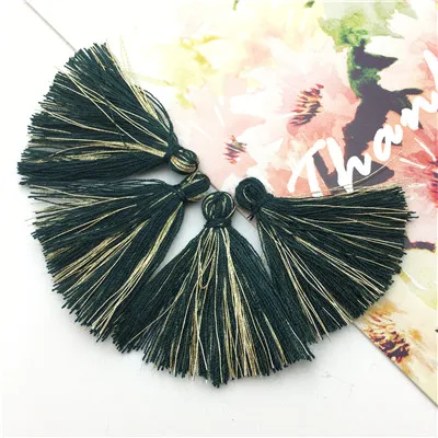 Aliexpress Высокое качество L25/3 см/золото шелковых кисточек/серьги аксессуары/кисточкой/ювелирные изделия аксессуары/ювелирных изделий diy ювелирных изделий/50 шт./пакет - Цвет: L2521