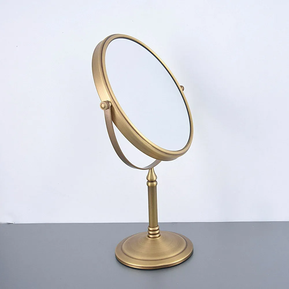 Античная латунь ванная бритва красота макияж увеличительное зеркало