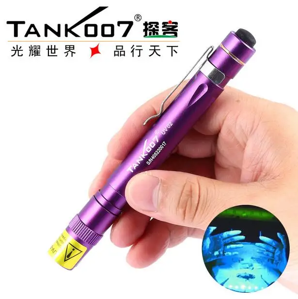 Светодиодный ультрафиолетовый фонарик TANK007 UV02 1 Вт 365 нм | Лампы и освещение