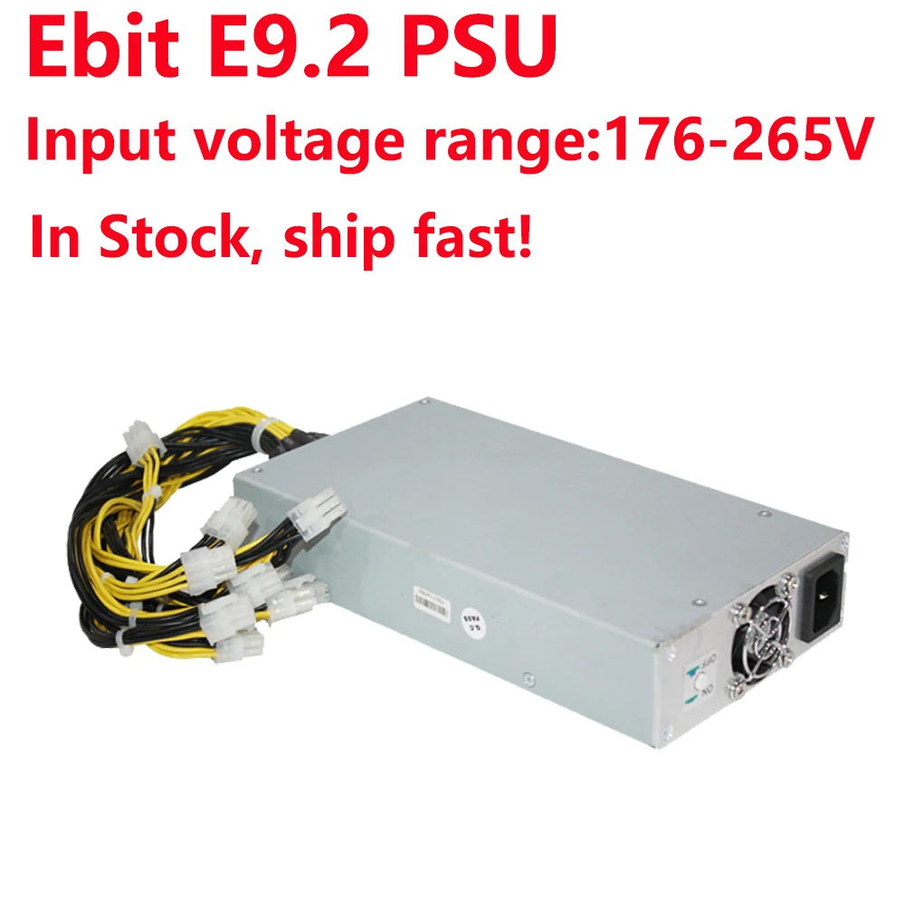 Оригинальный Ebit блок питания 6PIN * 10 E9.2 PSU 1800 Вт для шахтер в наличии доставка