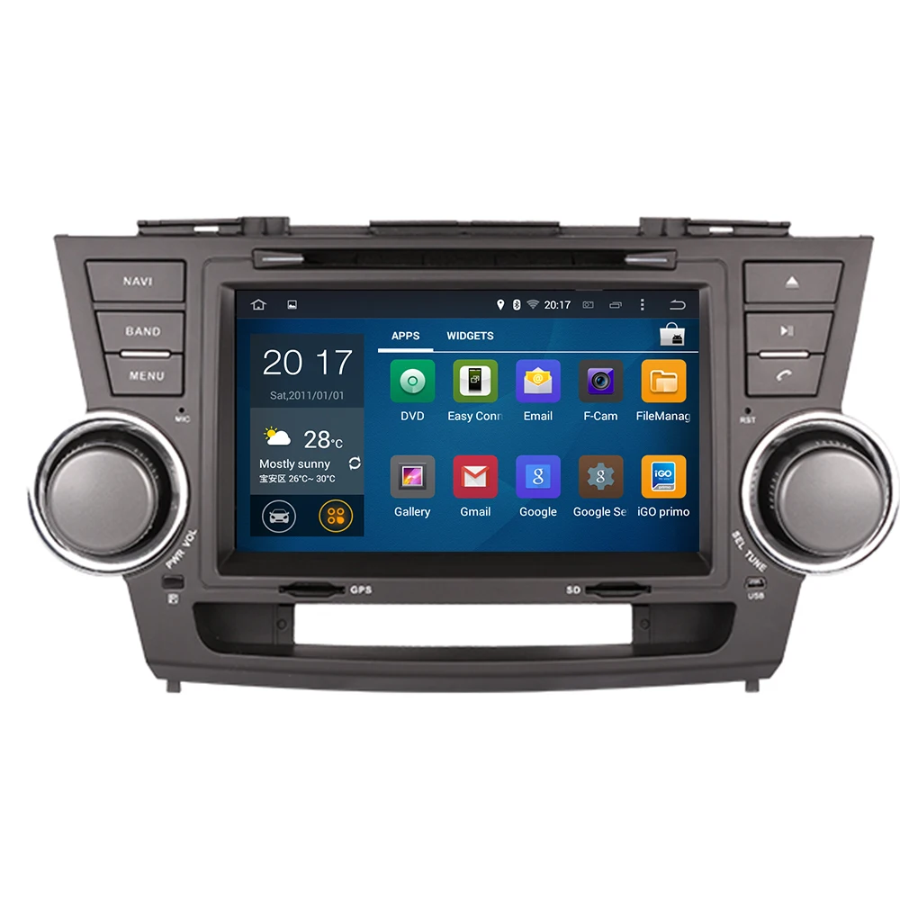 Android10 MAX64 DSP автомобильное радио для TOYOTA HIGHLANDER 2008 + стерео головное устройство SatNav