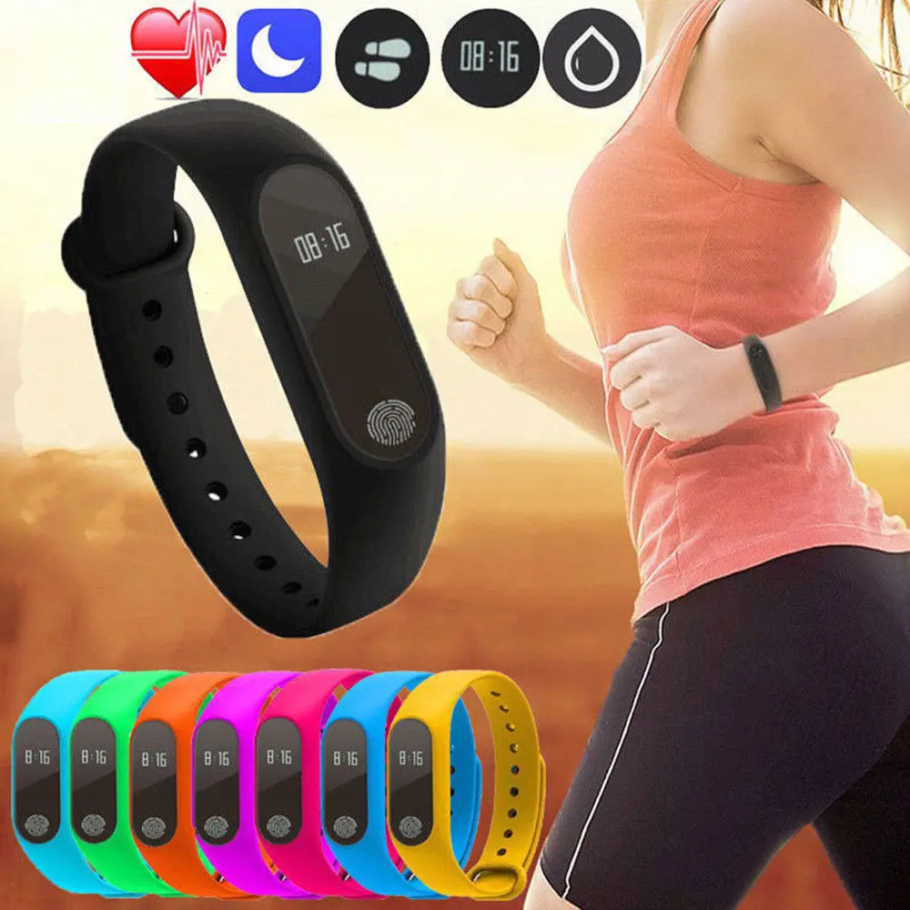 M2 монитор сердечного ритма smartband Bluetooth 4 0 смарт-браслет PK Miband 2 шагомер Фитнес