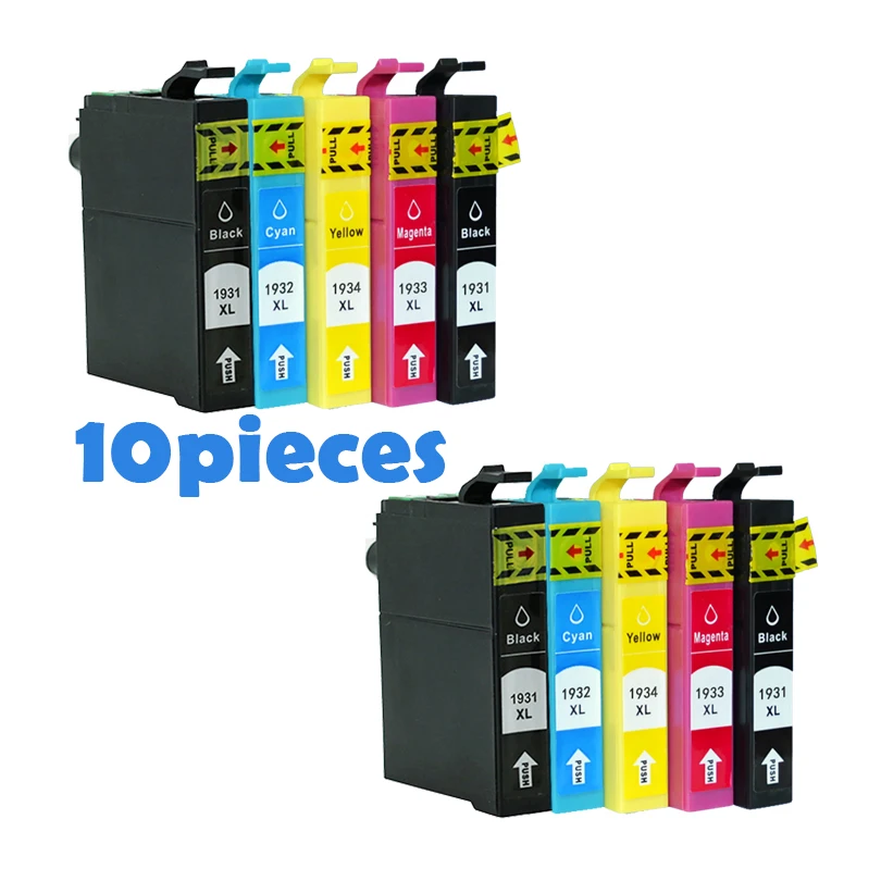 

10 шт., картриджи для принтера Epson