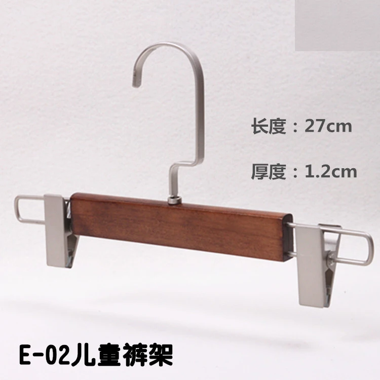 5 pcs/lot Heavy Duty Wooden Coat Hangers Solid Wood Clothes Hanger of Vintage Color with Anti-skid Shoulder Design for Adult Kid