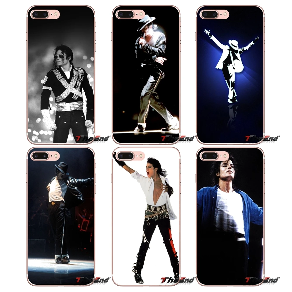 Fondo de Michael Джексон индивидуальная крышка для телефона iPhone X 4 4S 5 5S 5C SE 6 6S 7 8 Plus Samsung
