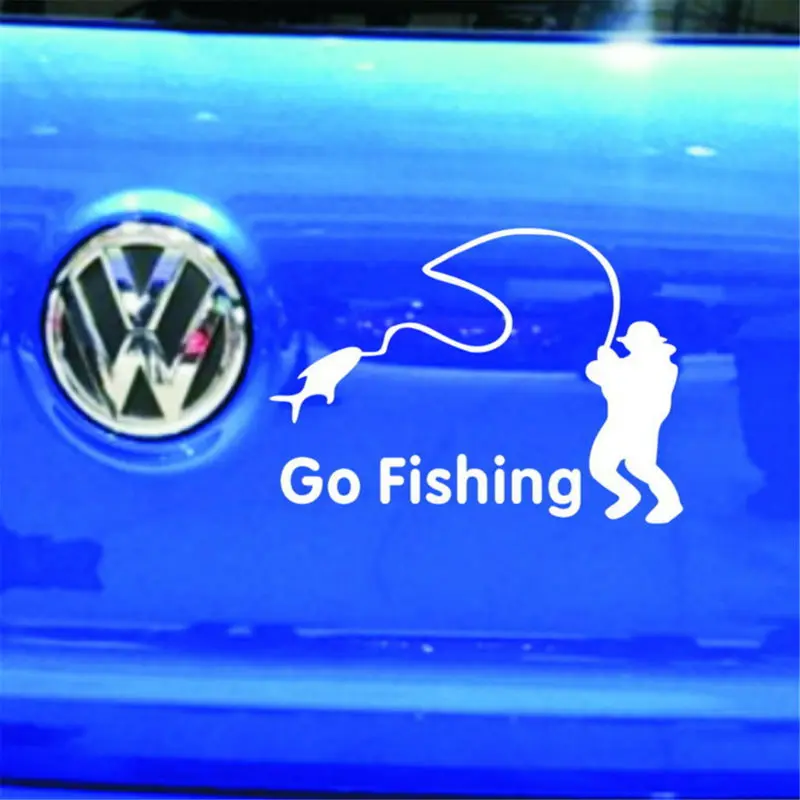 Мультяшные водостойкие наклейки для рыбалки и автомобиля|car sticker|fishing car stickersstickers
