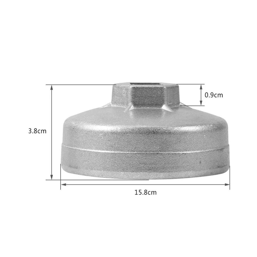67 мм 14 канавка Автомобильная алюминиевая крышка масляный фильтр гаечный ключ