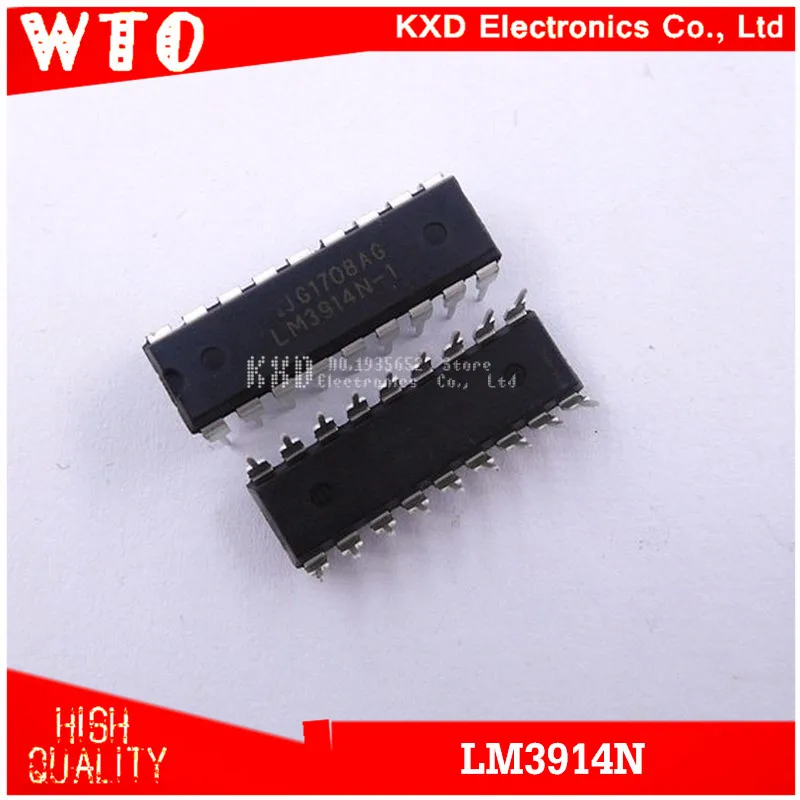 100 шт. LM3914N 1 LM3914 DIP 18 светодиодное освещение драйверы точка/бар Бесплатная