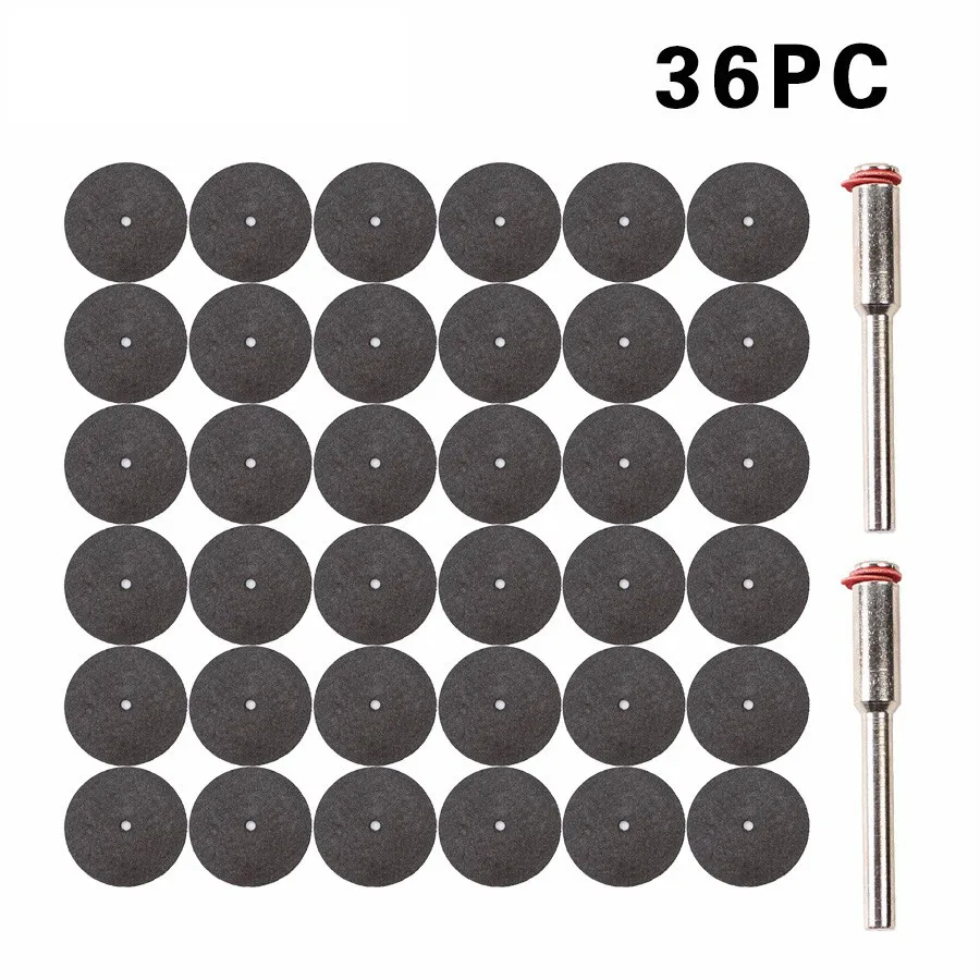 36 шт. набор отрезных дисков из смолы для вращающегося инструмента Dremel хобби