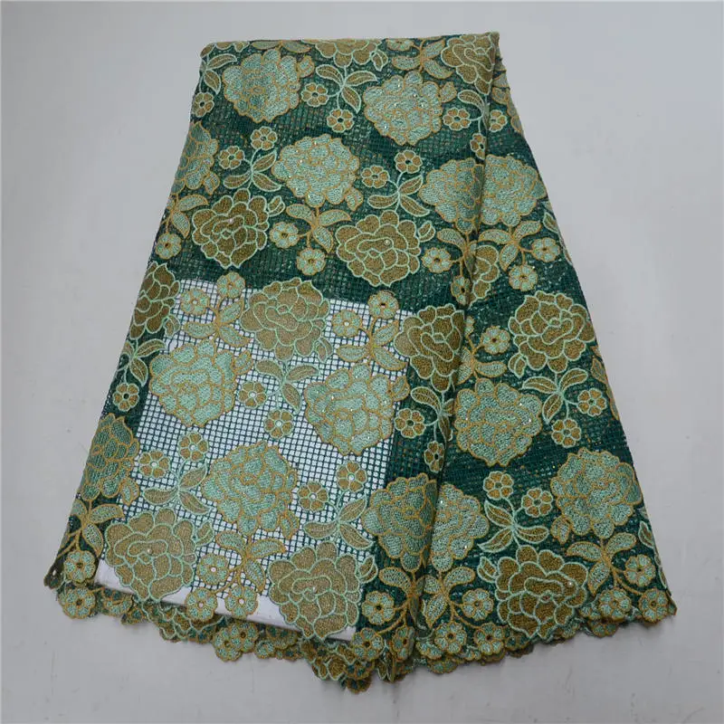 African Chemical Lace Fabric Water Soluble Nigerian Guipure Cord Laces Wedding Dress Beaded Fabric-LP30 | Дом и сад