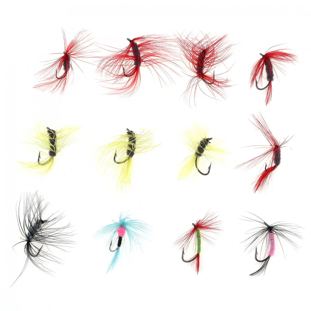 Набор миниатюрных ярких приманок для ловли нахлыстом искусственные насекомые