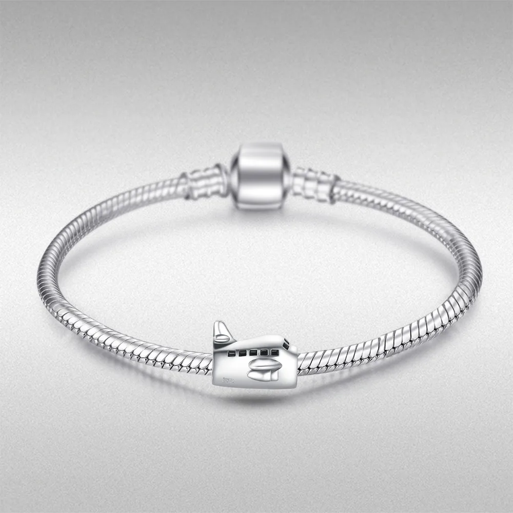 JewelryPalace 925 пробы серебро Винтаж Путешествия самолет Шарм для мамы и дочки Новый