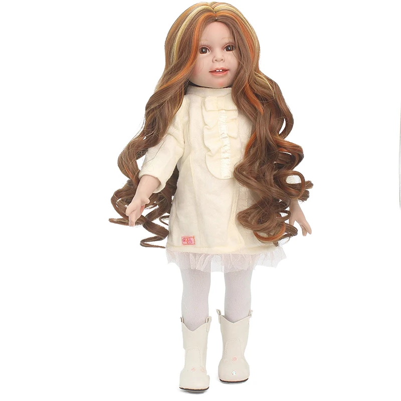 Парик из Синтетических Длинных вьющихся волос 18 дюймов|baby born|hair wig for dollwigs dolls |