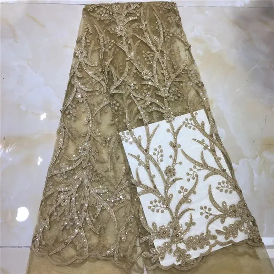 Африканские передовые кружева с блестками тюль кружевная ткань новейшая